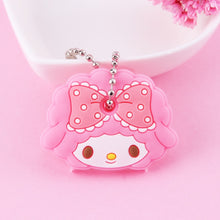 Load image into Gallery viewer, Cute Cartoon Keychain Silicone Stitch Protective Key Case Cover for Key Control Dust Cap Holder Gift Women Key Chain