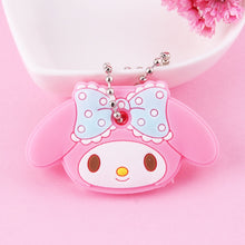 Load image into Gallery viewer, Cute Cartoon Keychain Silicone Stitch Protective Key Case Cover for Key Control Dust Cap Holder Gift Women Key Chain