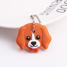 Load image into Gallery viewer, Cute Cartoon Keychain Silicone Stitch Protective Key Case Cover for Key Control Dust Cap Holder Gift Women Key Chain