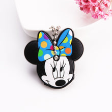 Load image into Gallery viewer, Cute Cartoon Keychain Silicone Stitch Protective Key Case Cover for Key Control Dust Cap Holder Gift Women Key Chain