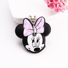 Load image into Gallery viewer, Cute Cartoon Keychain Silicone Stitch Protective Key Case Cover for Key Control Dust Cap Holder Gift Women Key Chain