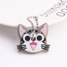 Load image into Gallery viewer, Cute Cartoon Keychain Silicone Stitch Protective Key Case Cover for Key Control Dust Cap Holder Gift Women Key Chain