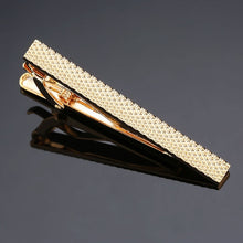 Load image into Gallery viewer, DY New and high quality laser engraving tie clip fashion style gold silver and black men's business tie pin Free Delivery