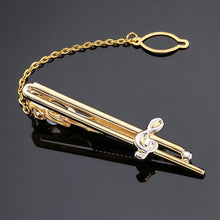 Load image into Gallery viewer, DY New and high quality laser engraving tie clip fashion style gold silver and black men's business tie pin Free Delivery
