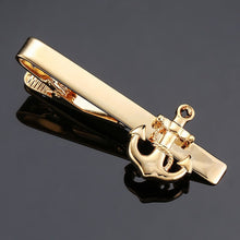 Load image into Gallery viewer, DY New and high quality laser engraving tie clip fashion style gold silver and black men's business tie pin Free Delivery