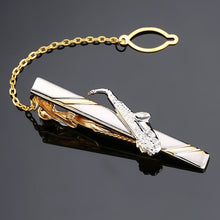 Load image into Gallery viewer, DY New and high quality laser engraving tie clip fashion style gold silver and black men's business tie pin Free Delivery