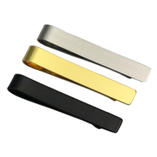 Load image into Gallery viewer, 8Seasons New Fashion Stainless Steel Tie Clip Black Silver Color Metal Necktie Tie Men Party Business Simple Jewelry Accessories
