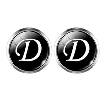 Load image into Gallery viewer, Men's Fashion A-Z Single Alphabet Cufflinks Silver Color Letter Cuff Button for Male Gentleman Shirt Wedding Cuff Links Gifts
